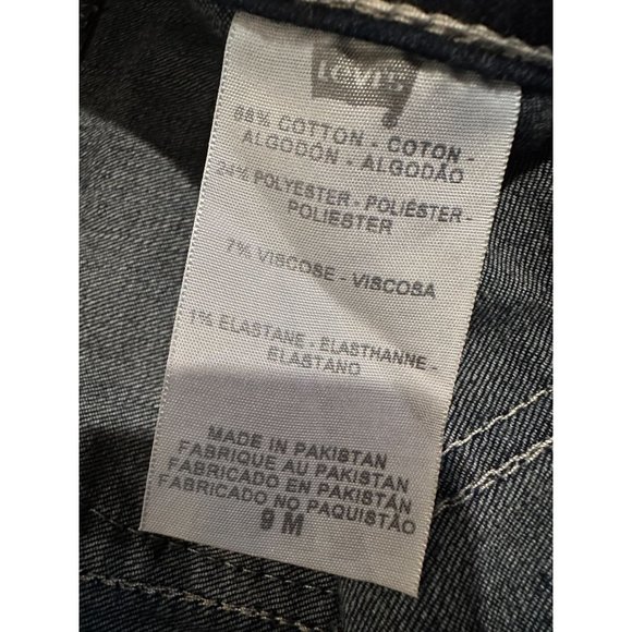 Vintage Levi Too Super Low Stretch Jeans Size 9M #0079 - Picture 10 of 11
